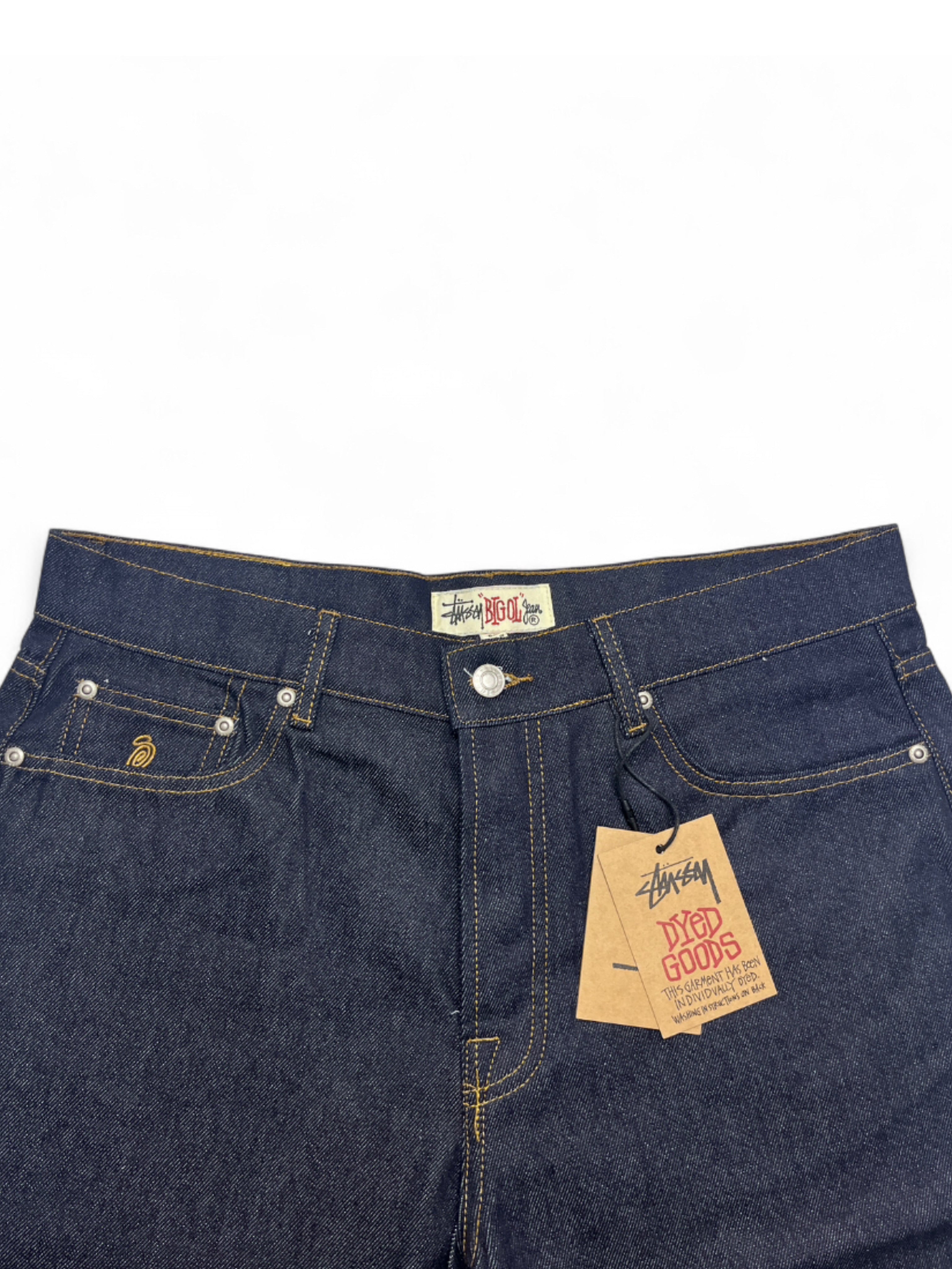 STÜSSY RAW DENIM BIG OIL SHORTS