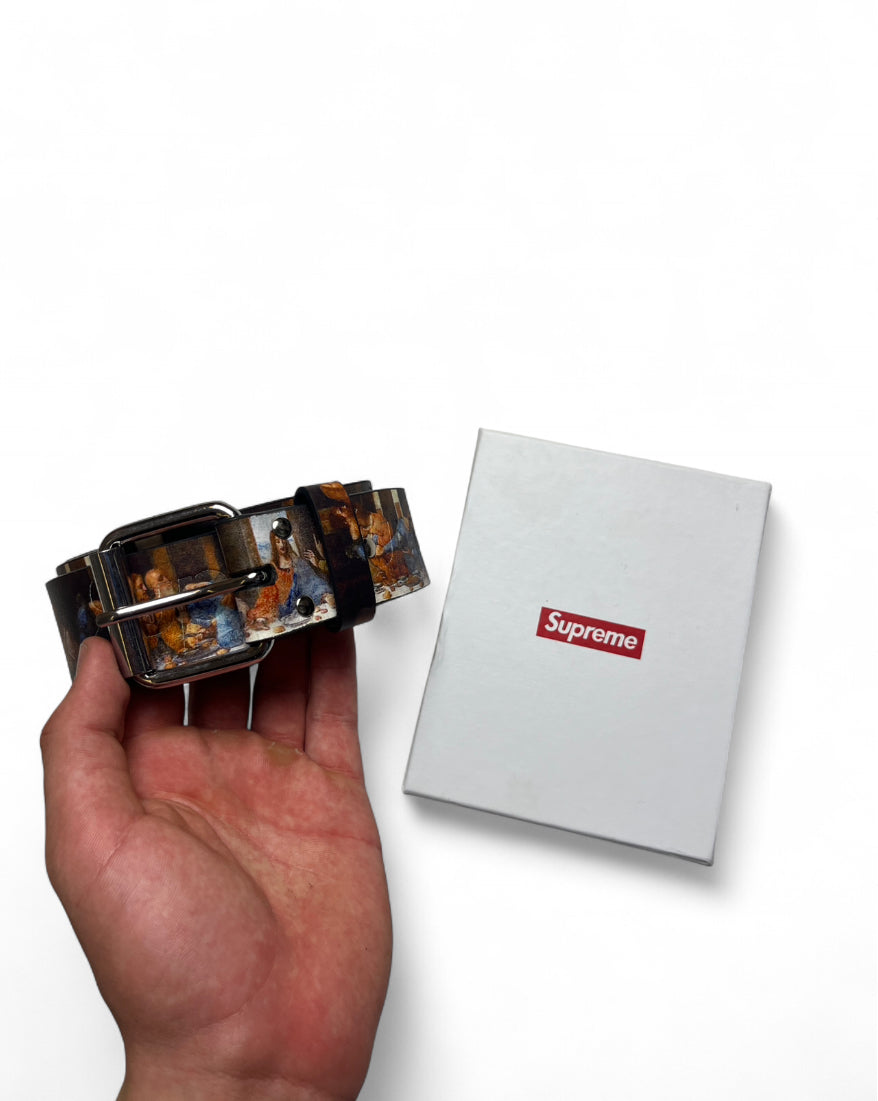 SUPREME LAST SUPPER LEATHER BELT